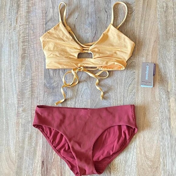 NWT Patagonia Bikini Top + Lululemon Bikini Bottoms - Picture 1 of 7